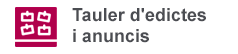 Tauler d'edictes i anuncis